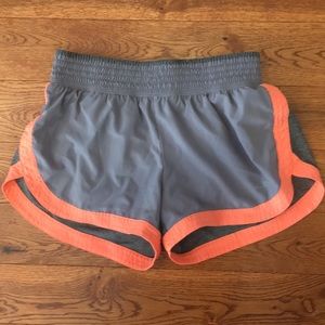Gray and Orange Athletic Shorts